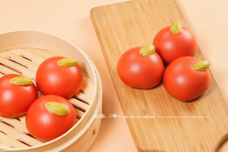 Ping Ping An Apple Steamed Buns - Other - Other Materials Red