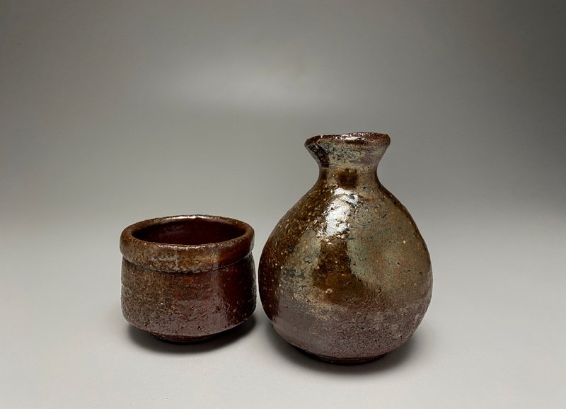Sake set. - 花瓶/花器 - 陶 