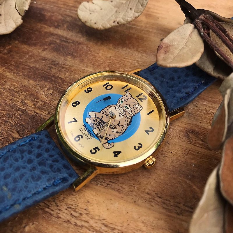 [Lost and find] old children's cat trap watch - Women's Watches - Other Metals Blue