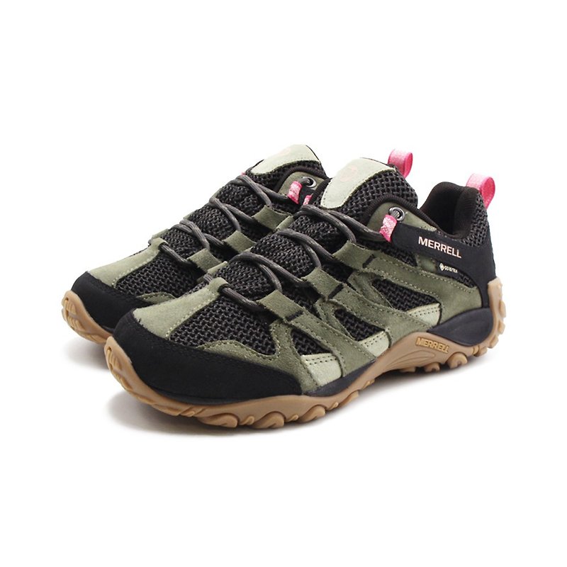 MERRELL (female) ALVERSTONE GORE-TEX suburban hiking shoes women's shoes - dark green - Women's Running Shoes - Waterproof Material 