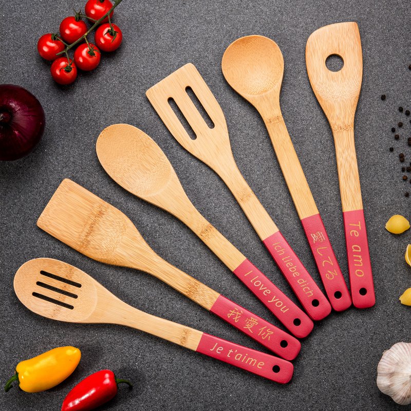 【LABOOS 樂舖】六國我愛你廚具組合 6入/組 - 廚具 - 竹 