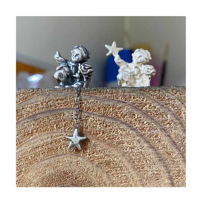 【925純銀】小王子玫瑰項鍊 Necklace。客製化飾品 - 項鍊 - 純銀 