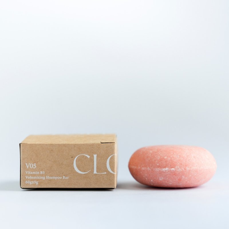 【CLOEE Shampoo Bar】V05 Vitamin B3 Light and Fluffy 60g Shampoo Bar - Shampoos - Concentrate & Extracts Pink