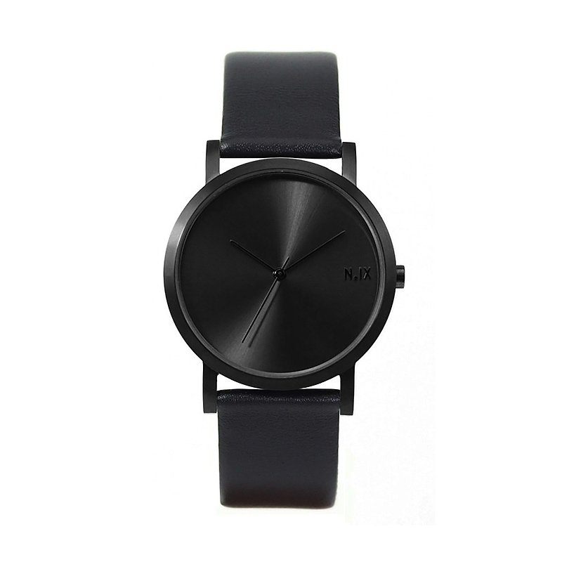ミニマルスタイルの腕時計：Metal Project Vol.02  -  Titanium（Black） - 腕時計 - 革 