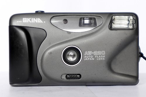 Russian photo Skina AW-220 35mm focus free point&shoot compact film camera working strap