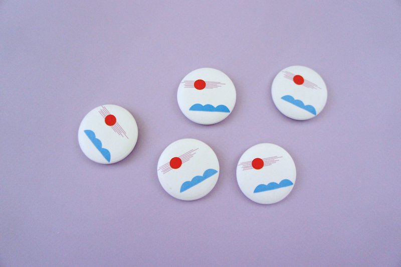Mountain Morning Badge - Badges & Pins - Plastic Transparent