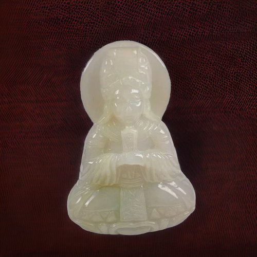 瓔珞珠寶盒 E.L.Jewelry Box 【天上聖母】黃翡翡翠媽祖娘娘項鍊 | 天然緬甸玉A貨翡翠 | 送禮