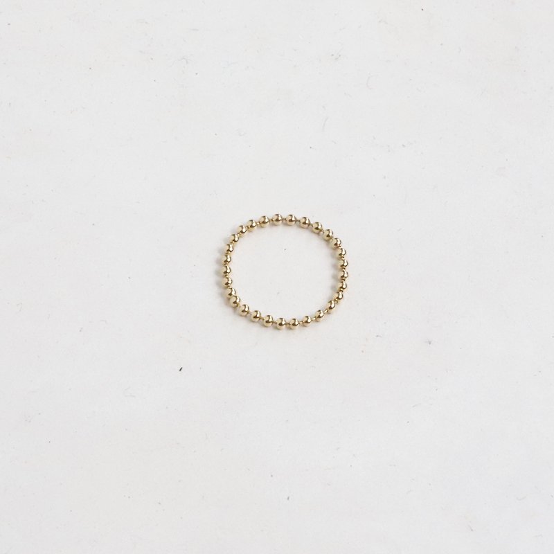 Bead Chain | Soft Bead Chain Ring - แหวนทั่วไป - เครื่องประดับ สีทอง