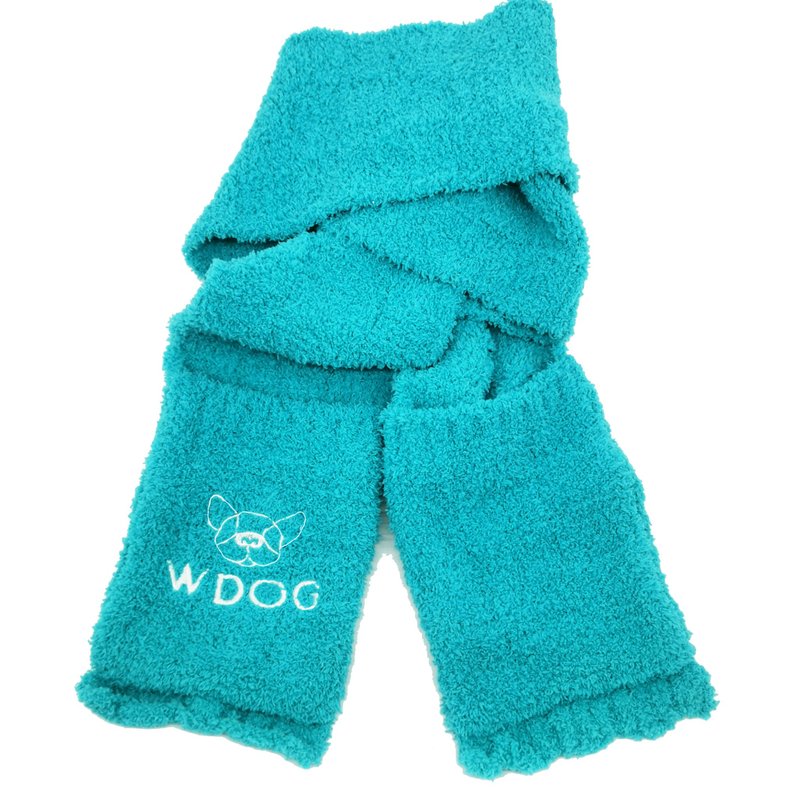 Warm dual purpose scarf - Other - Polyester Blue