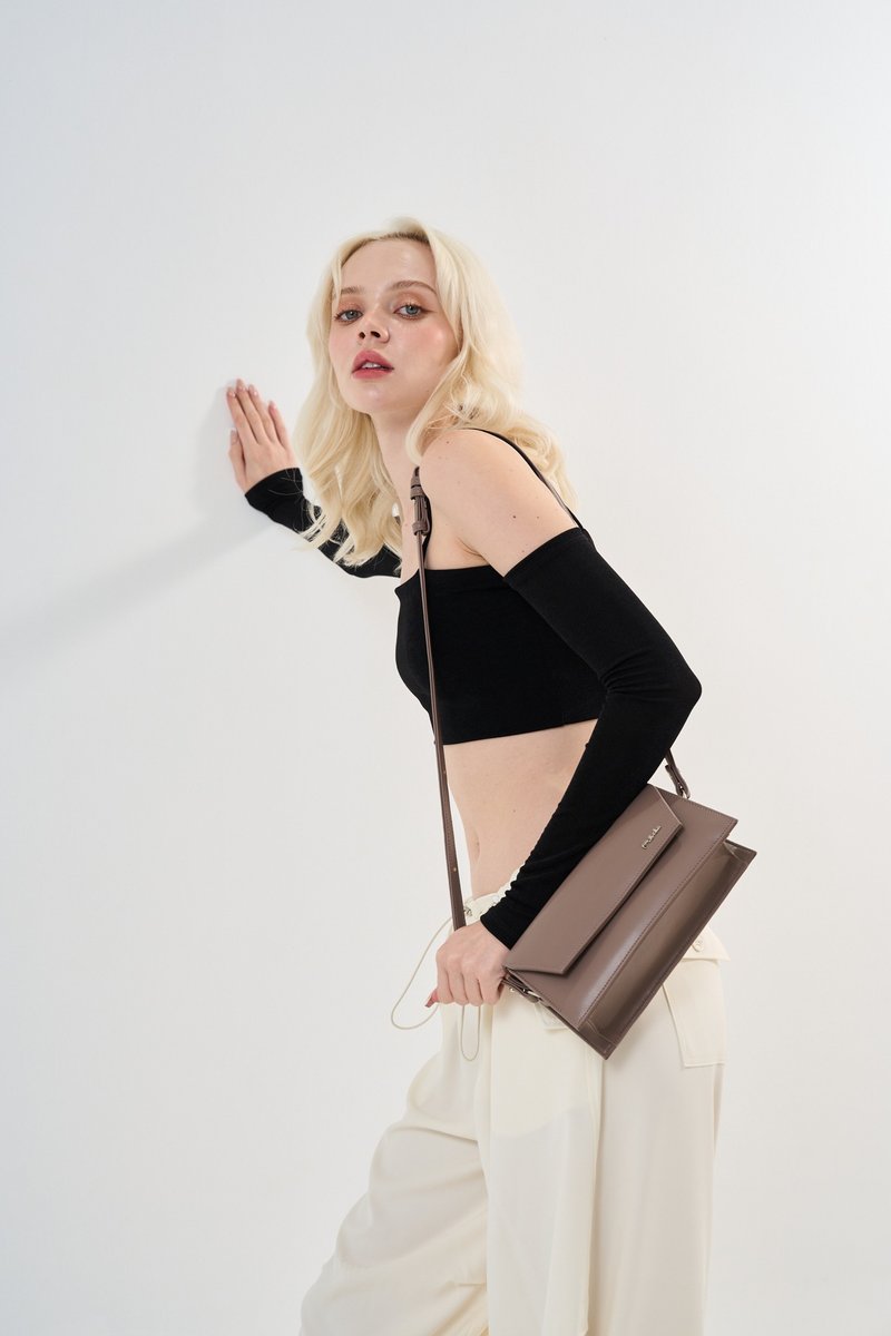 PATHTCHA - BROOKE MULTI-WAY SHOULDER-CROSS BODY BAG - Clutch Bags - Faux Leather 