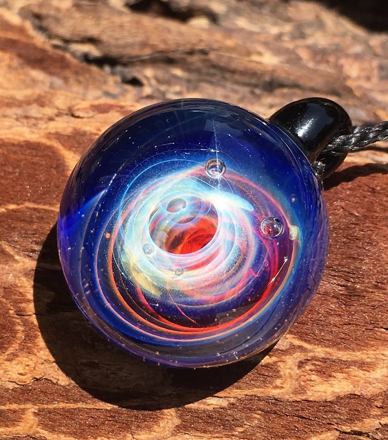 boroccus 銀河 星雲模様 耐熱 ガラス ペンダント - 項鍊 - 玻璃 多色
