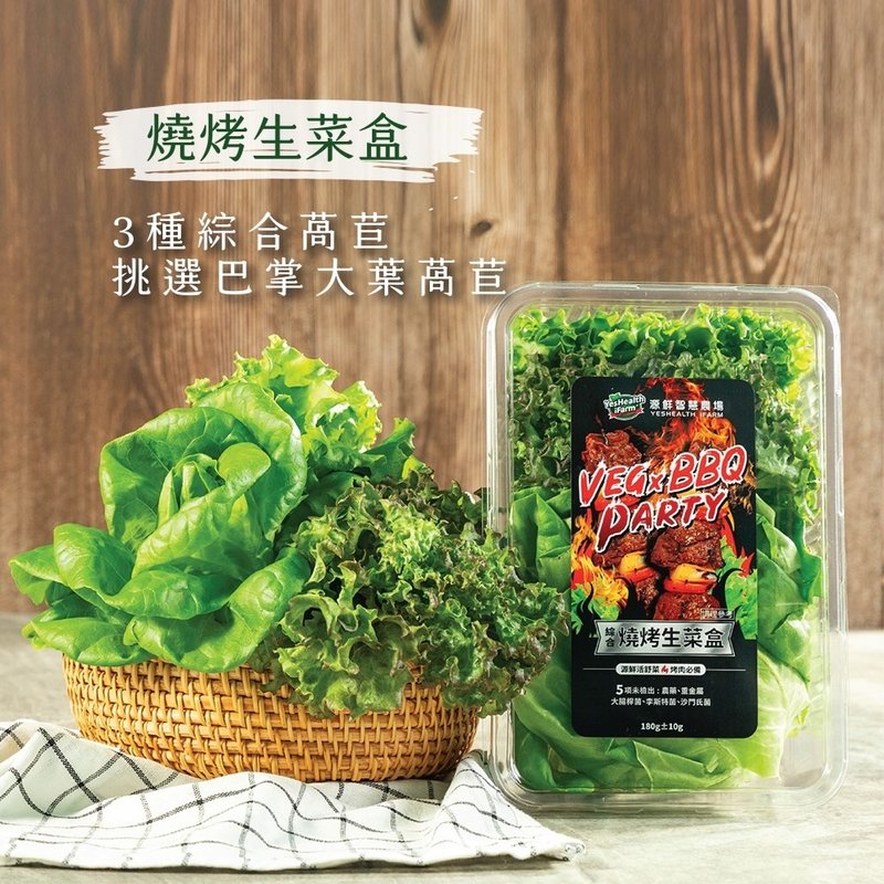 【源鮮智慧農場】燒烤生菜盒(180g/盒) - 其他 - 新鮮食材 