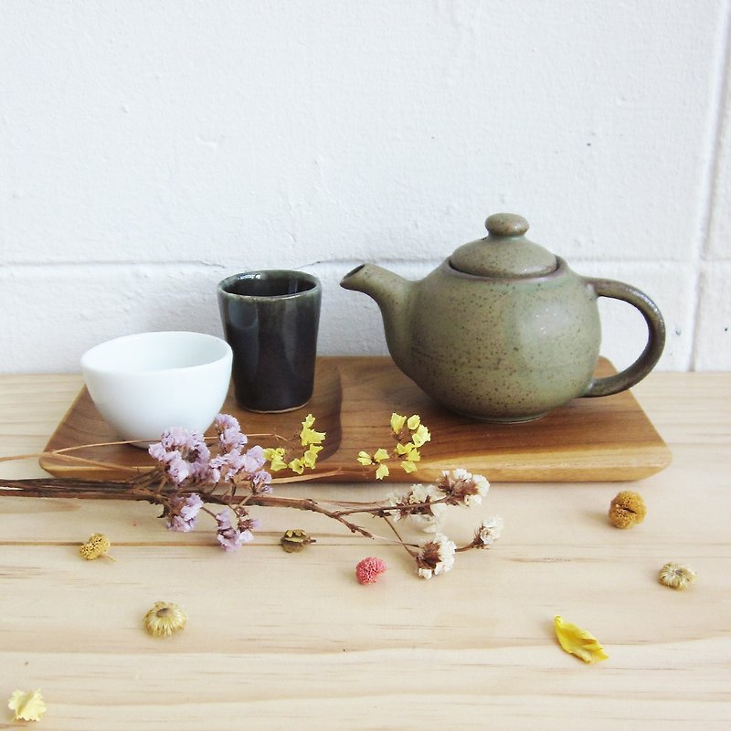 Handmade Potteries Tea Sets Selected by Tan / SET54. - 花瓶/花器 - 陶 綠色