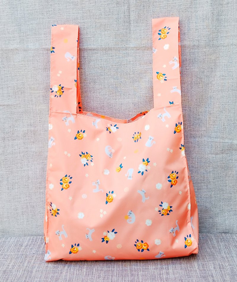 【防水購物袋】提著就去購物吧 - 手袋/手提袋 - 防水材質 橘色