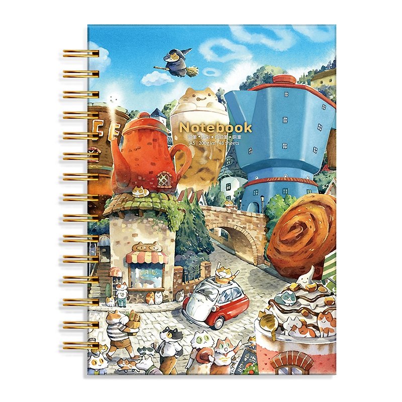afu Drawing Book (A5) / Afternoon Coffee Town - Notebooks & Journals - Paper 