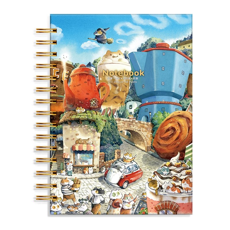 afu Drawing Book (A5) / Afternoon Coffee Town - Notebooks & Journals - Paper 