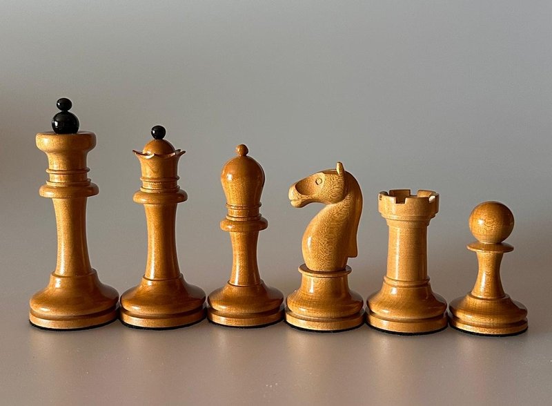 Soviet / Russian Chess set  1900-1915 (Replica) - 桌遊/牌卡 - 木頭 黑色