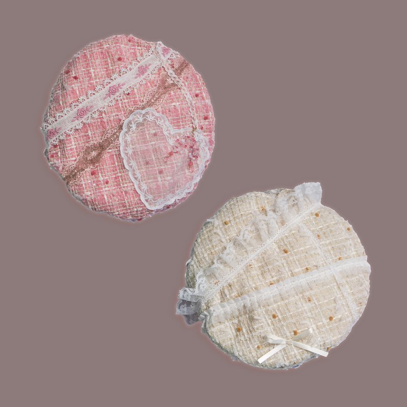 草莓香草扭紋雪糕畫家帽 - 帽子 - 黏土 粉紅色