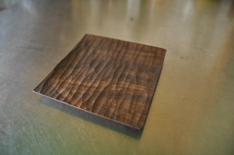 Black walnut square plate small - Small Plates & Saucers - Wood 