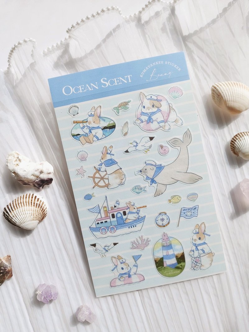 Sailor Bunny and Paper Stickers - สติกเกอร์ - กระดาษ 