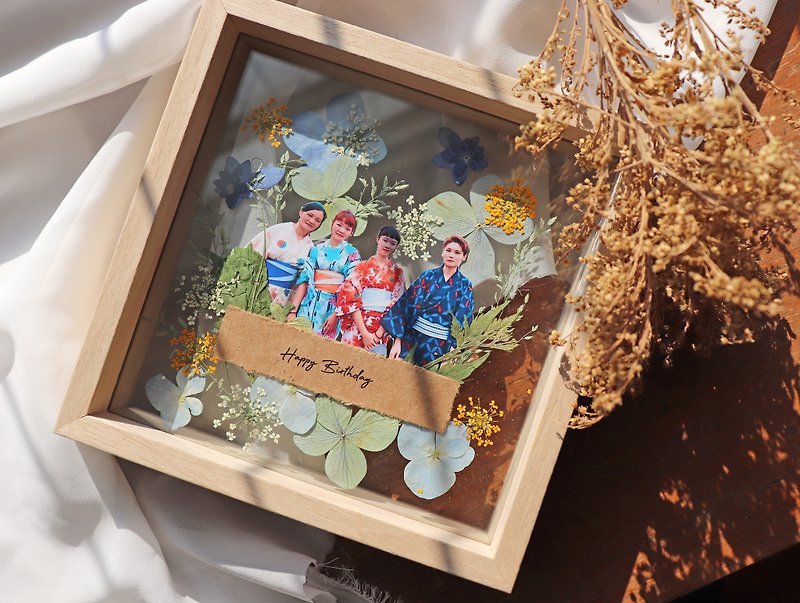| Customized gifts | - Shiguang- Dried monogram photo frame as a commemorative customized gift - Picture Frames - Plants & Flowers Multicolor