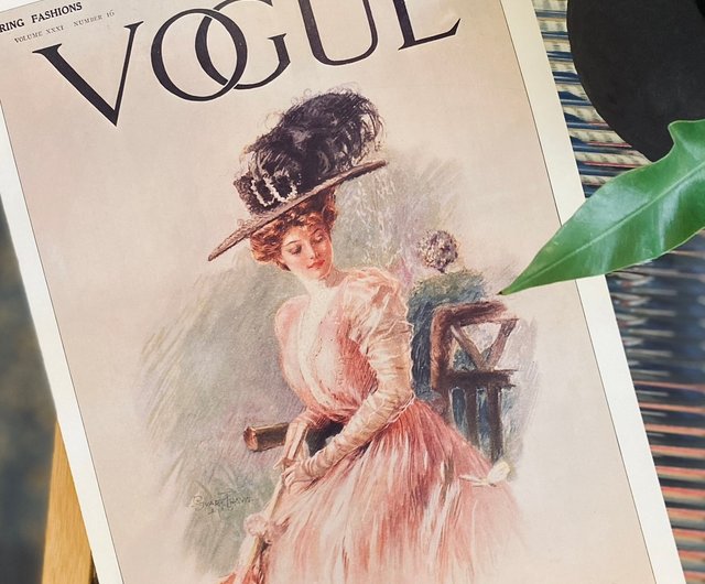 1908年ファッション雑誌VOGUE表紙 複製ポスター厳選写真集（1978年発行