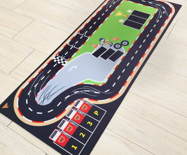 レーシングサーキットカーマット] モデルカーフロアマット