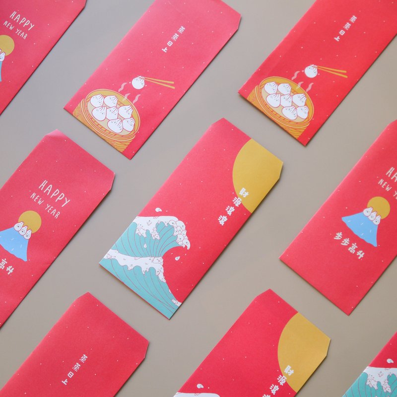 Mochi Rabbit Chinese lucky red envelopes -Mixed - ถุงอั่งเปา/ตุ้ยเลี้ยง - กระดาษ สีแดง