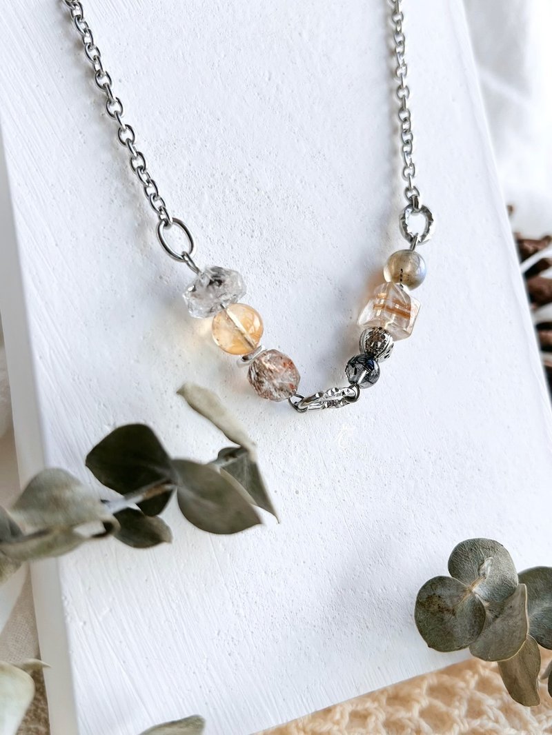 Crystal necklace - สร้อยคอ - คริสตัล หลากหลายสี