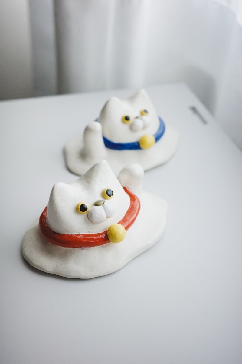 \ 史萊姆招財招福貓 / - 擺飾/家飾品 - 黏土 