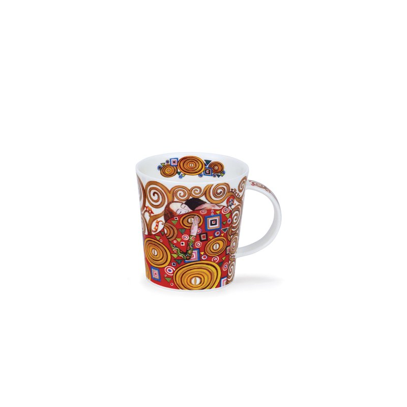 [100% Made in the UK] Dunoon interprets Klimt bone china mug-hug-320ml - แก้วมัค/แก้วกาแฟ - เครื่องลายคราม สีทอง