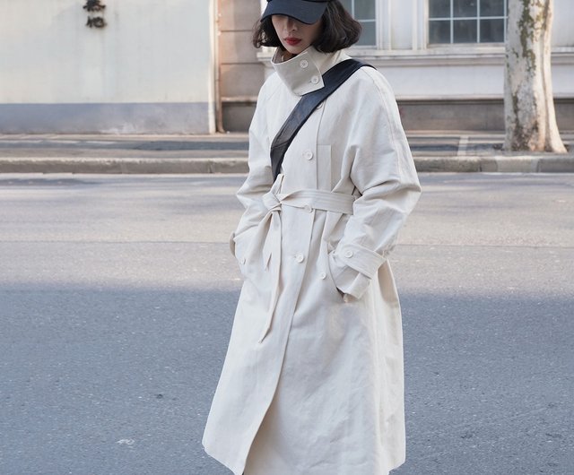 off white spring coat