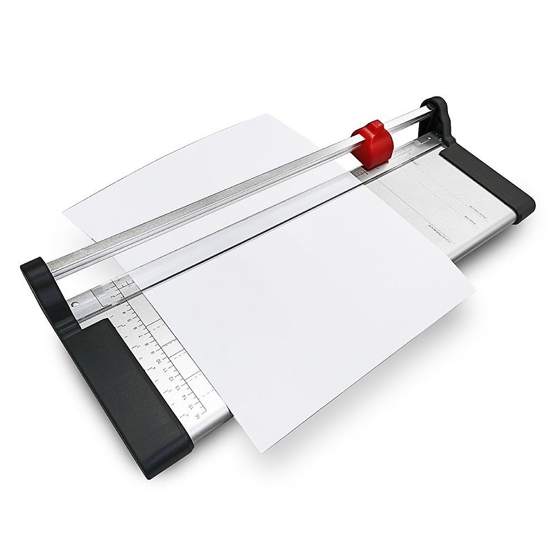 【Meteor】A3 Professional Paper Cutter-Roller Cutter Labor-Saving Cutting Tool Office Favorite - กรรไกร - สแตนเลส สีเงิน