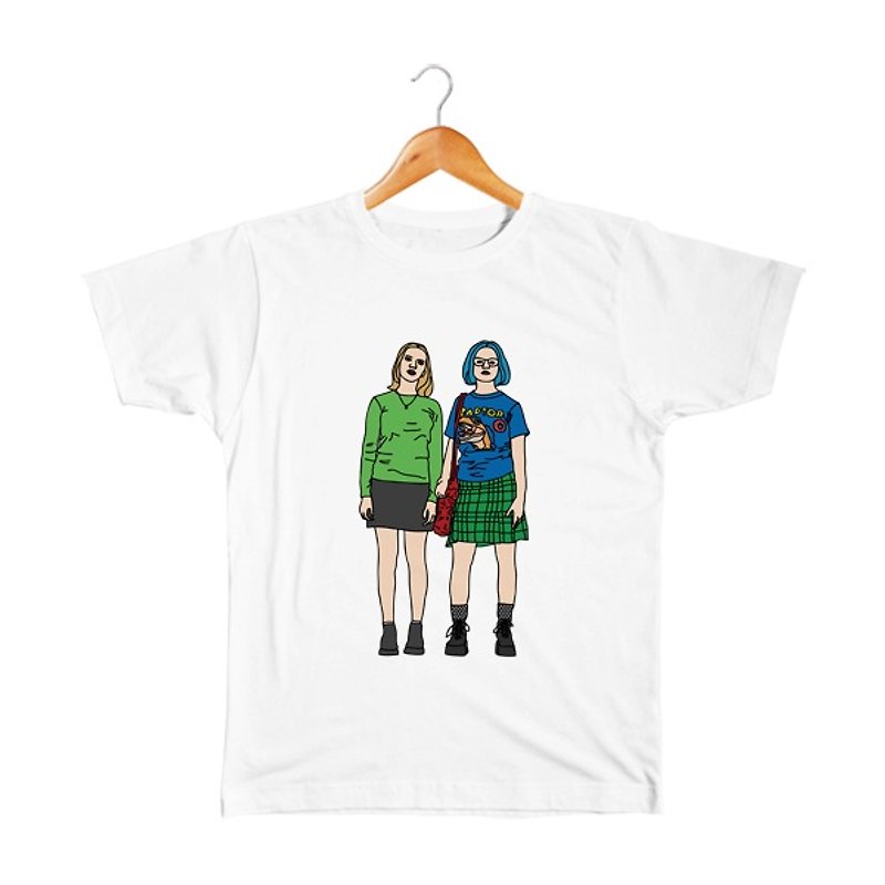 Enid & Rebecca #3 Kids T-shirt - เสื้อยืด - ผ้าฝ้าย/ผ้าลินิน ขาว