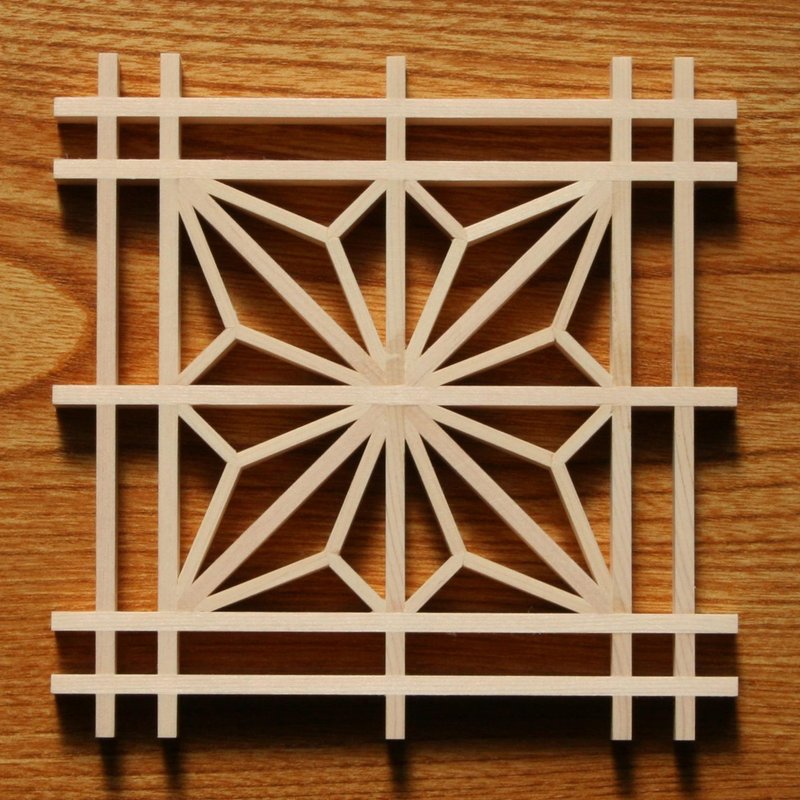 Kumiko kit Kakuasa - Coasters - Wood Brown