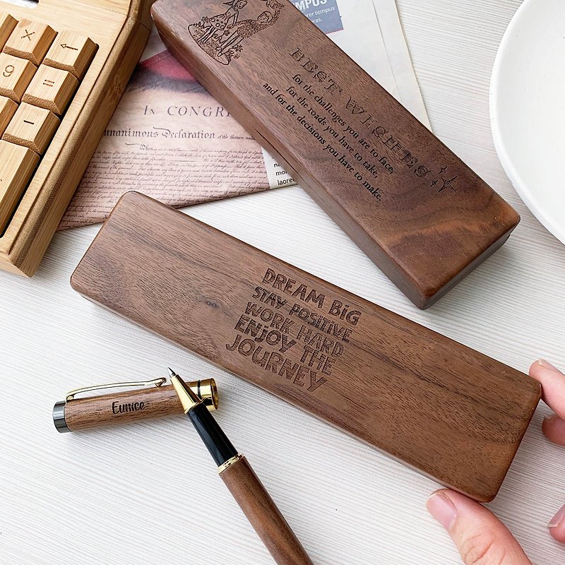 Personalized Walnut Wood Pen Set