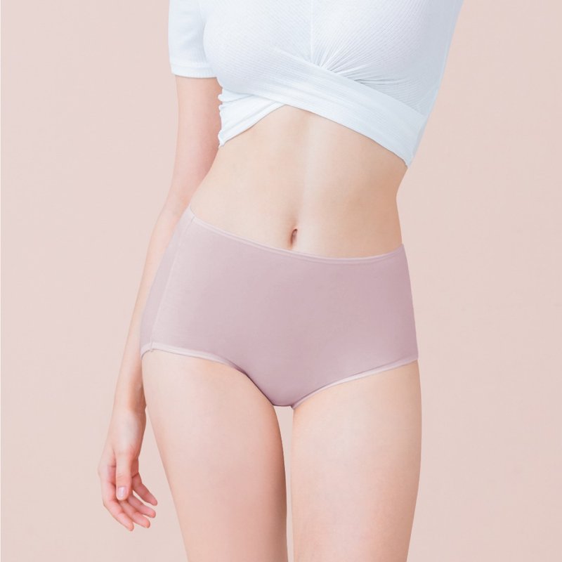 Clany可蘭霓 保養親膚絲蛋白高腰L-Q(2XL)內褲 迷迭紫 2189-91 - 女內衣褲 - 其他材質 紫色