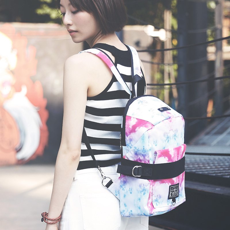 【Brand Zhou Qing - flower sale sale $ 1000】 bandage package (M) ║ color blooming ║ - Backpacks - Waterproof Material Multicolor