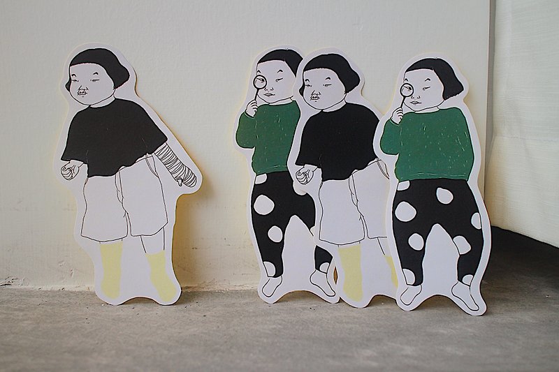 SAKOSTUDIO | The ideal child | stickers stickers two packages - Stickers - Paper White