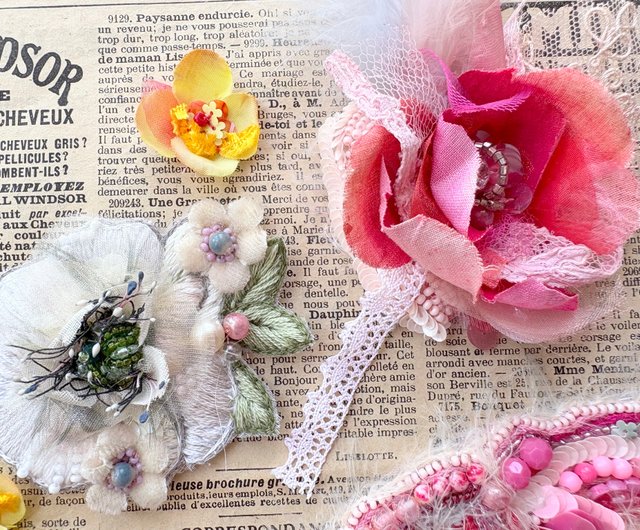 ビーズ刺繍アート 額装 Enjoy every moment - ショップ ビーズ