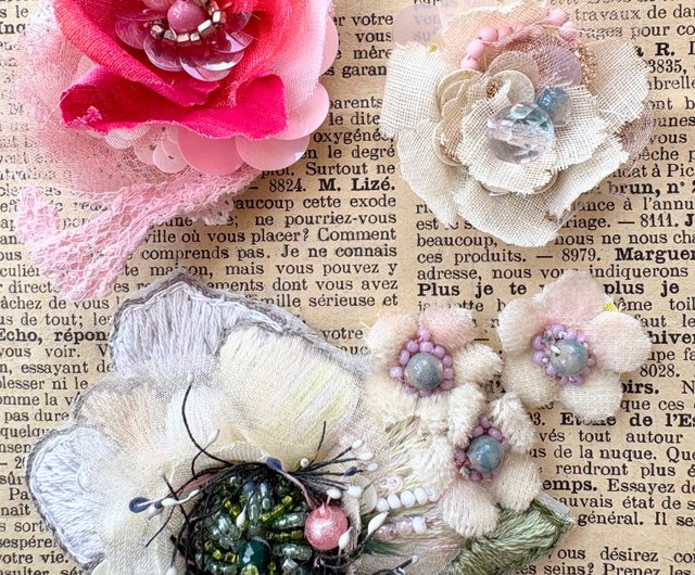ビーズ刺繍アート 額装 Enjoy every moment - ショップ ビーズ