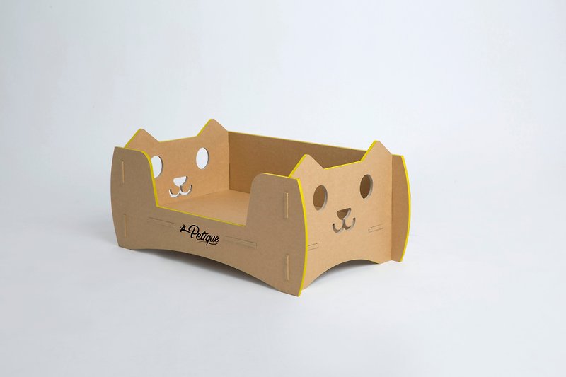 Petique寵物紙傢俱－喵喵兩用床 - 寵物床 - 紙 咖啡色