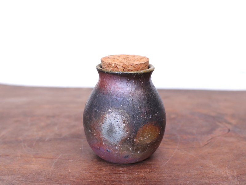 Bizen ware condiment container (sangiri) ta-045 - Food Storage - Pottery Brown