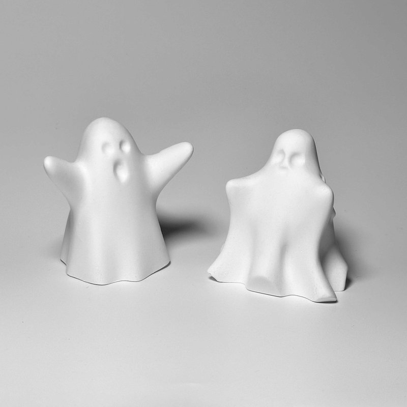 Halloween ghost diffuser Stone - น้ำหอม - วัสดุอื่นๆ ขาว