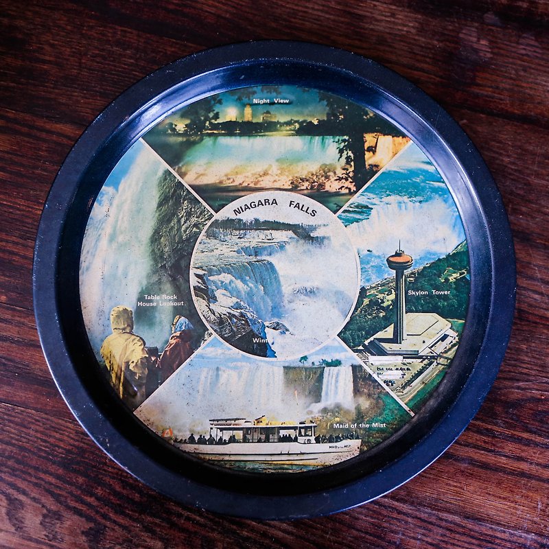 棲仙 SECLUSION OF SAGE / 尼加拉大瀑布風景紀念盤 - 擺飾/家飾品 - 其他金屬 藍色