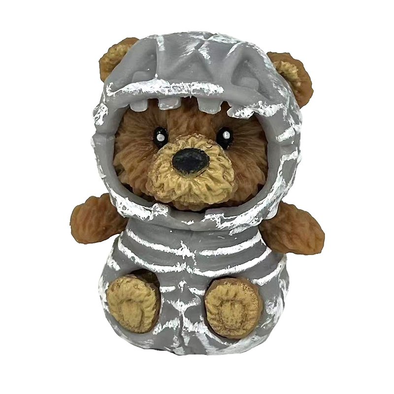 治癒 舒壓 泰迪熊  Bear Lala家族 ( 骨架 ) - 公仔模型 - 塑膠 
