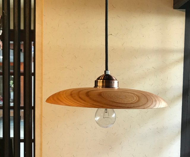 ケヤキのペンダントライト ふんわり型 オーダーメイド - ショップ 森の