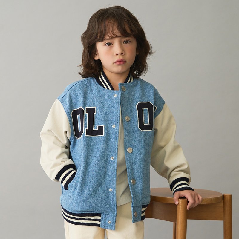 Varsity denim jacket - Coats - Cotton & Hemp 