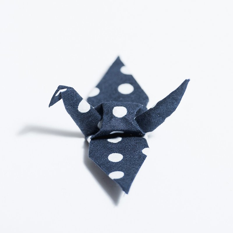 \CRANE CRANE/ origami brooch_Polka Polka - เข็มกลัด - วัสดุอื่นๆ สีดำ