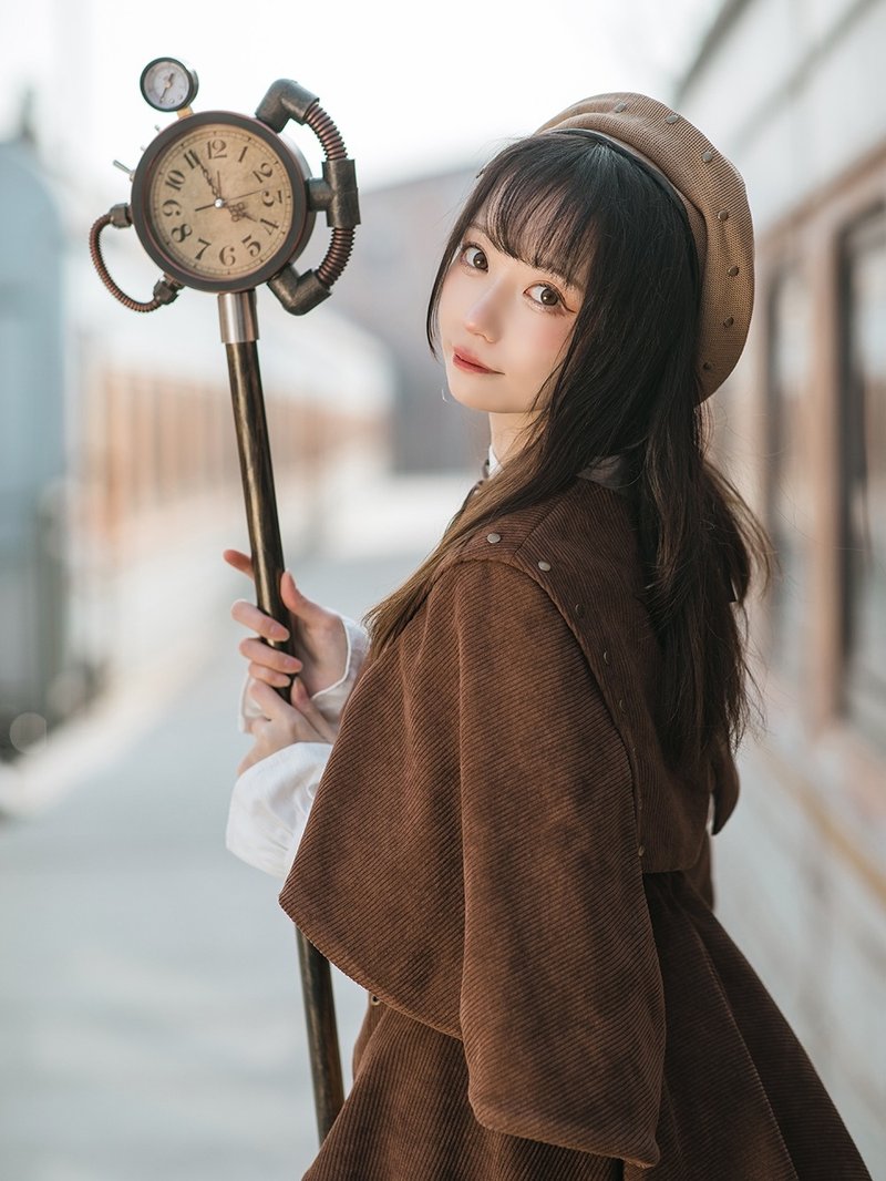 スチームパンク Mr.Yis Steamland 時計の魔法杖 プロップ武器 - その他 - 金属 ブラウン